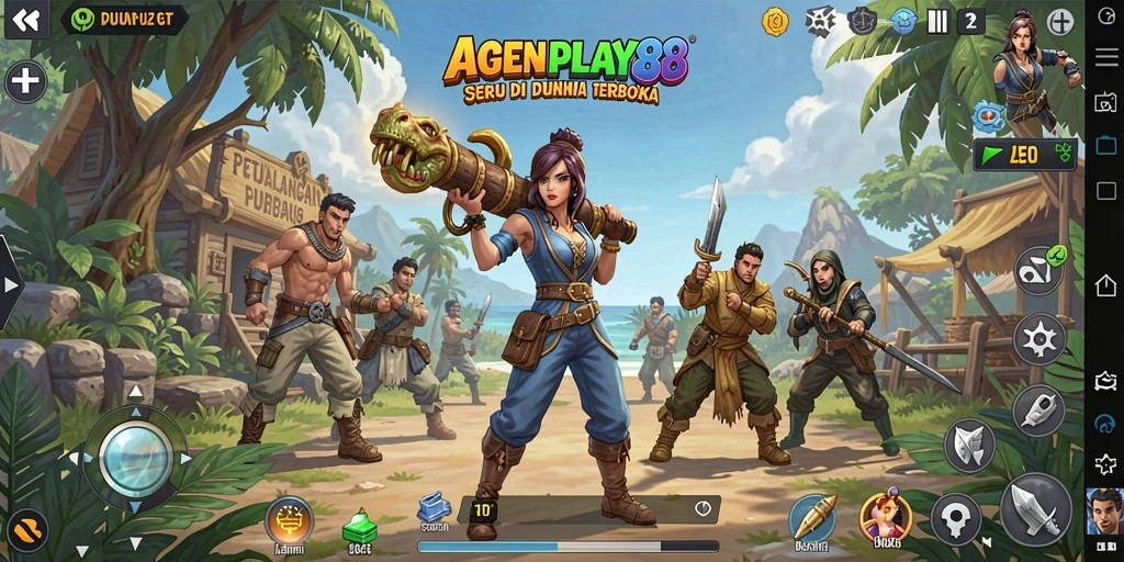 Gameplay AGENPLAY88 menampilkan eksplorasi dunia terbuka yang menakjubkan.