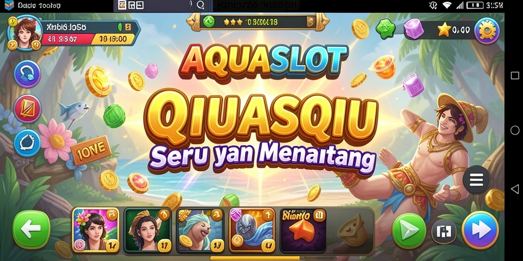 Tampilan gameplay <strong>AQUASLOT</strong> yang seru dan menantang.