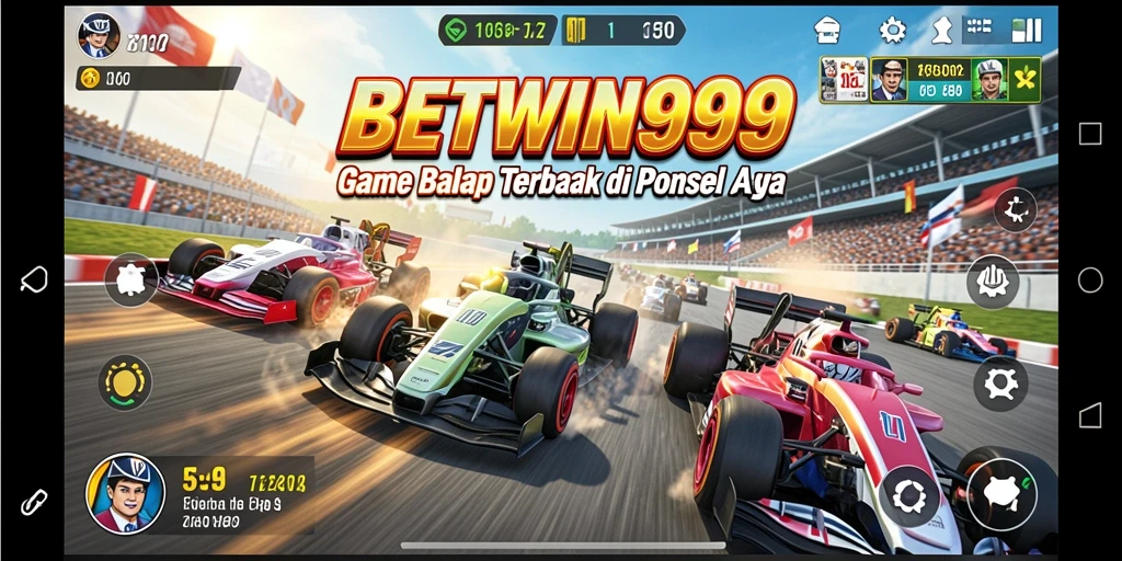 Tampilan gameplay balap yang penuh aksi di BETWIN999.
