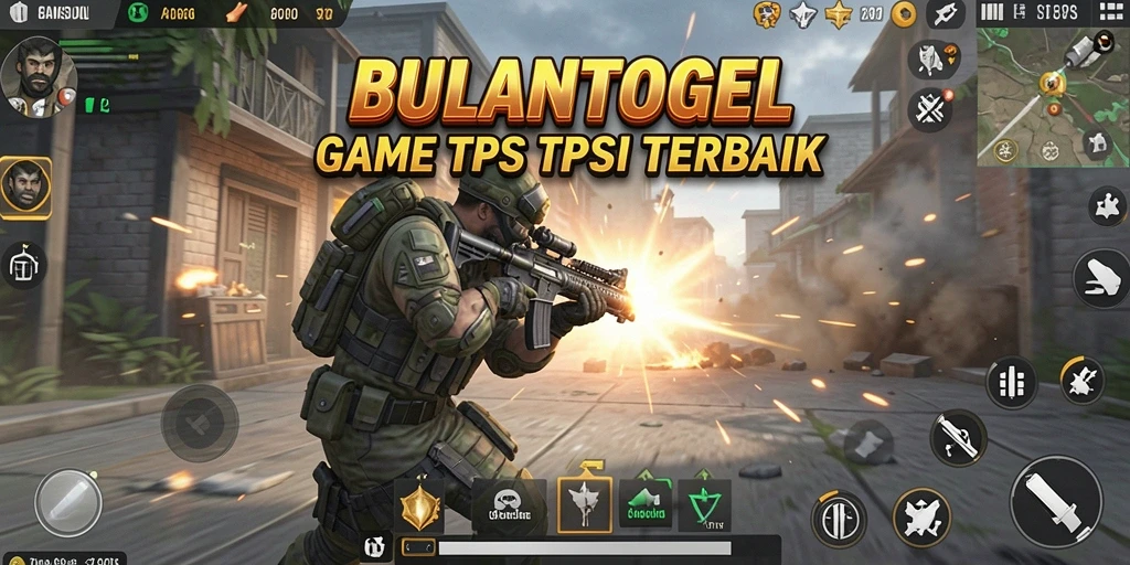 Tampilan seru gameplay BULANTOGEL dengan aksi tembak-menembak.