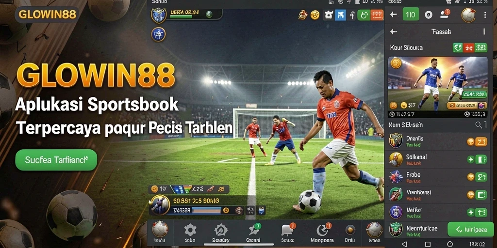 Tampilan gameplay menarik dari aplikasi Sportsbook GLOWIN88.