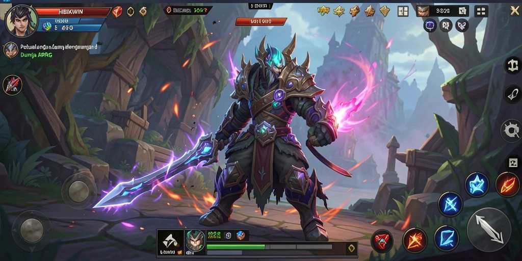 Gameplay menegangkan di HIBIKIWIN, aksi seru dan karakter unik.
