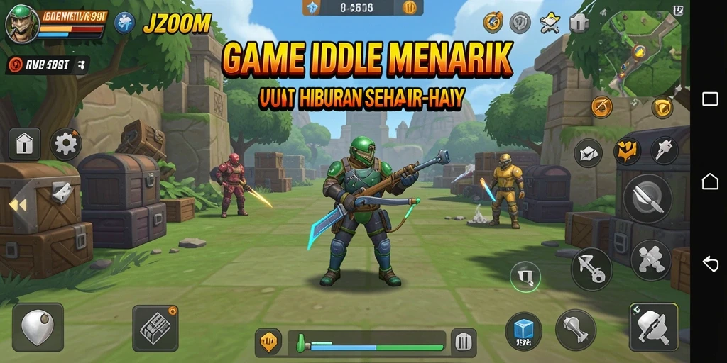 Tampilan gameplay J200M yang menarik dan mengasyikkan.