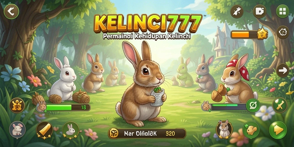 Gameplay menarik di KELINCI777 dengan kelinci yang adorable.