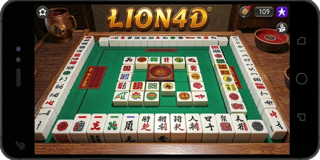 Tampilan menarik saat bermain Mahjong di LION4D.