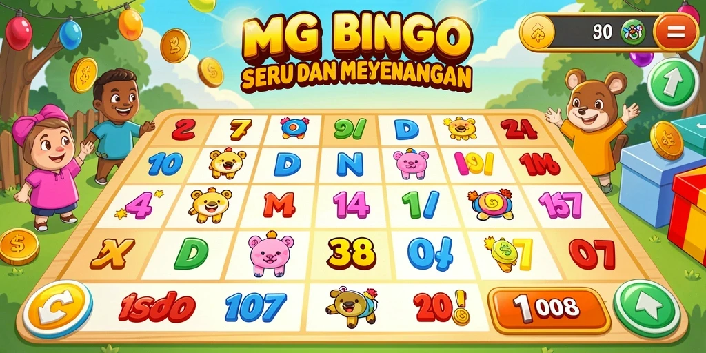 Tampilan permainan Bingo yang seru di MG108.