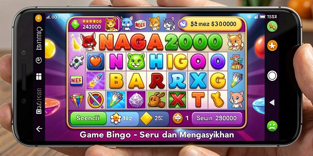 Tampilan menarik NAGA2000 menampilkan keseruan permainan Bingo.
