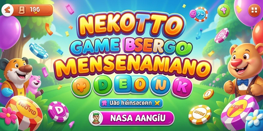 Tampilan permainan Bingo seru di NEKOTOTO dengan grafis menarik.