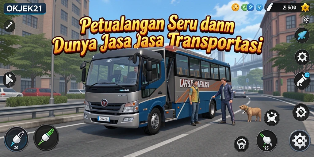 Tampilan gameplay seru di OKJEK21 menunjukan momen petualangan nyata.