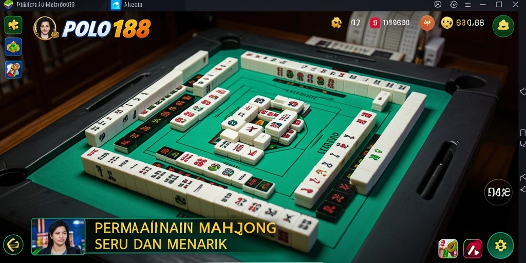 Tampilan gameplay menarik dari permainan Mahjong POLO188.