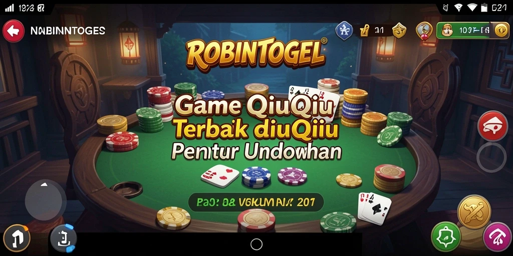 Screenshot gameplay QiuQiu yang menampilkan aksi seru ROBINTOGEL.