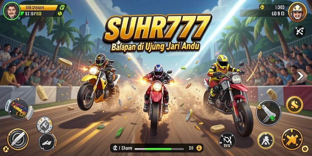 Tampilan menarik dari gameplay balapan di SUHU777.