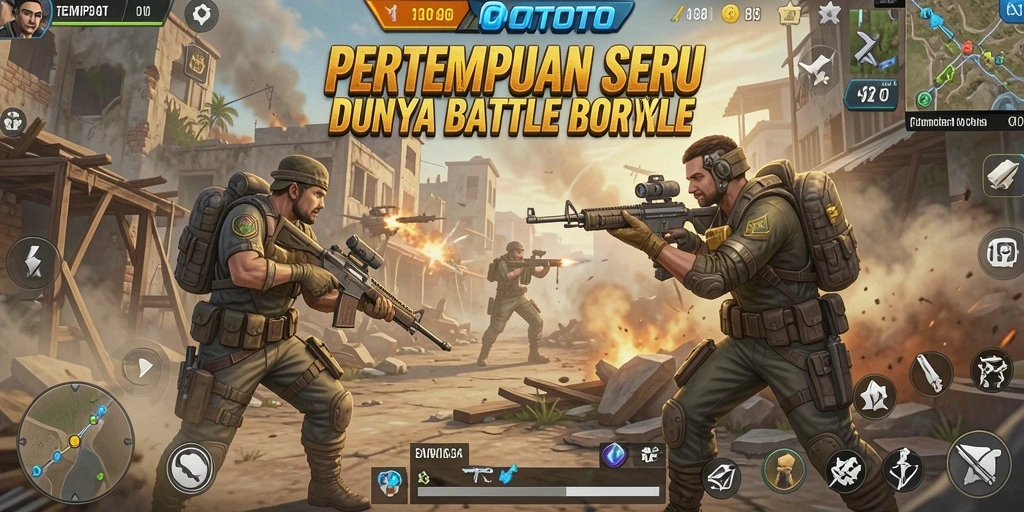 Tangkapan layar menampilkan aksi pertempuran di TEMPOTOTO.