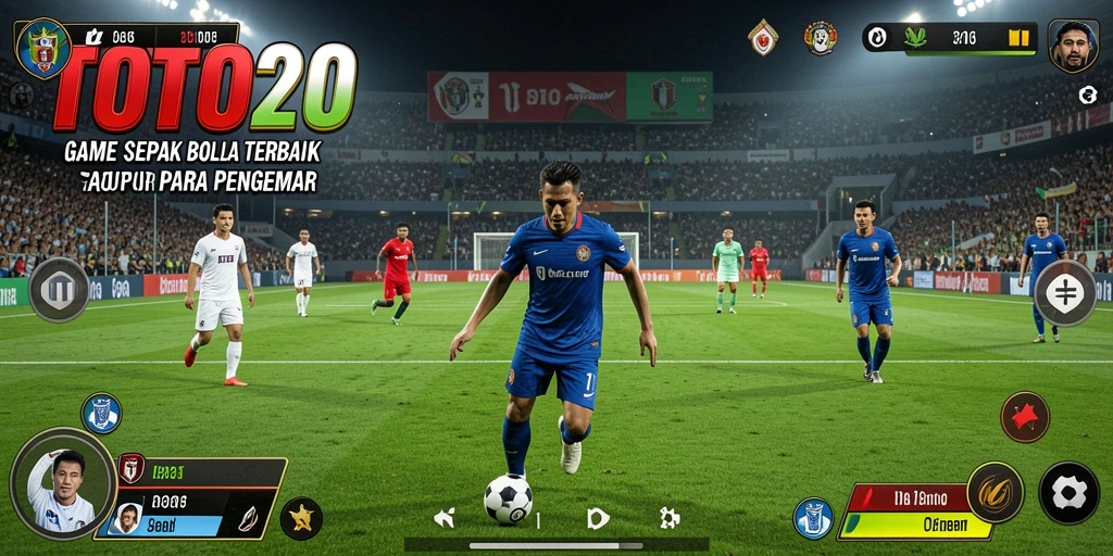 Tampilan gameplay <strong>TOTO20</strong> yang menegangkan di lapangan sepak bola.