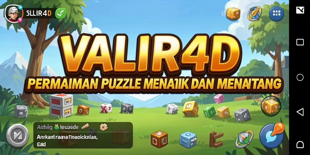 Screenshot gameplay VALIR4D menampilkan teka-teki menarik yang harus diselesaikan.